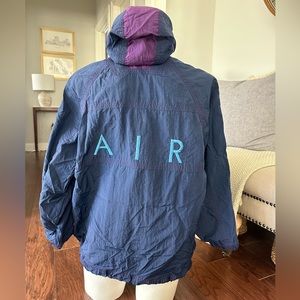 Vintage Nike Air Windbreaker Full Zip Jacket Purple Navy Men's Size S